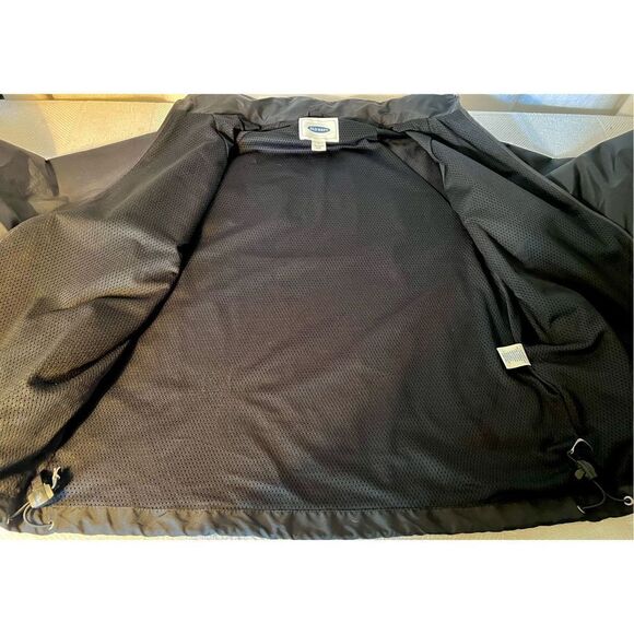 Old Navy Active Windbreaker Raincoat Jacket Men's Black Full Zip- Size S - Picture 14 of 16